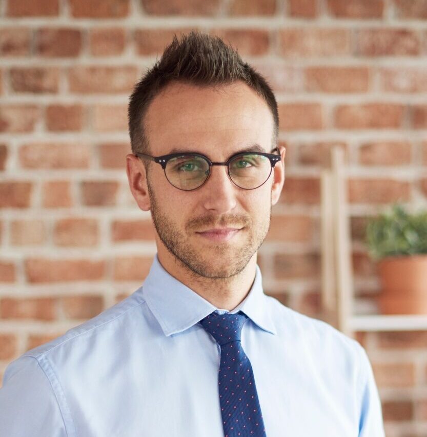 Portrait of young man in the office